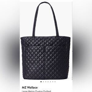 MZ Wallace Large Metro Quattro Nylon Quilted Tote